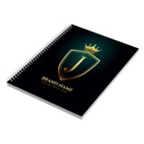 CADERNO IMPRESSÃO DIGITAL MIOLO PERSONALIZADO LAM FOSCA E HOTSTAMPING 300X210MM 100 FOLHAS