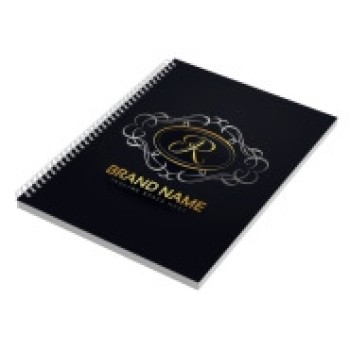 CADERNO IMPRESSÃO DIGITAL MIOLO PERSONALIZADO LAM FOSCA E HOTSTAMPING 300X210MM 100 FOLHAS