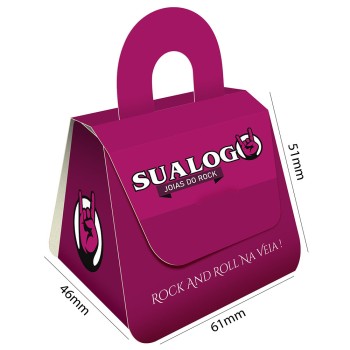 CAIXA PARA BIJUTERIAS RECICLATO 250G SEM VERNIZ Colorido frente - 50 un.