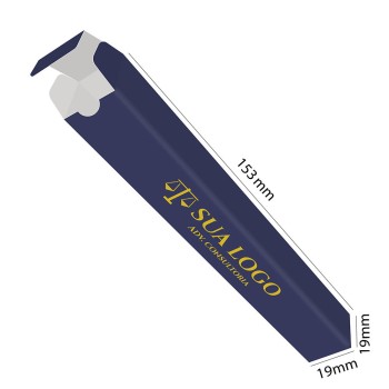 CAIXA PARA CANETAS RECICLATO 250G SEM VERNIZ Colorido frente - 10 un.