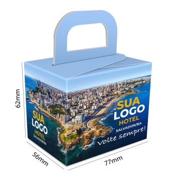 CAIXA PARA PRESENTES RECICLATO 250G SEM VERNIZ Colorido frente - 25 un.