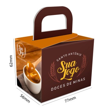CAIXA PARA PRESENTES RECICLATO 250G SEM VERNIZ Colorido frente - 250 un.