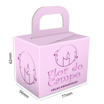 CAIXA PARA PRESENTES RECICLATO 250G SEM VERNIZ Colorido frente - 100 un.