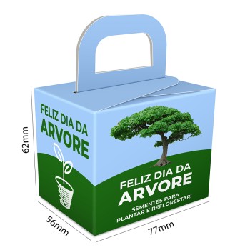 CAIXA PARA PRESENTES RECICLATO 250G SEM VERNIZ Colorido frente - 10 un.