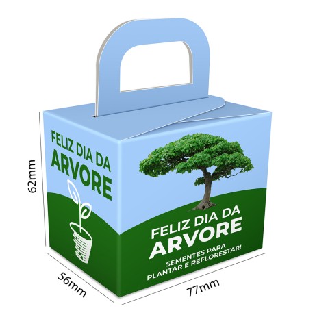 CAIXA PARA PRESENTES RECICLATO 250G SEM VERNIZ Colorido frente - 10 un.