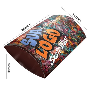 CAIXA PARA ROUPAS RECICLATO 250G SEM VERNIZ Colorido frente - 100 un.