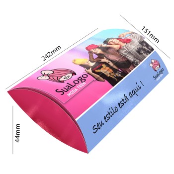 CAIXA PARA ROUPAS RECICLATO 250G SEM VERNIZ Colorido frente - 25 un.