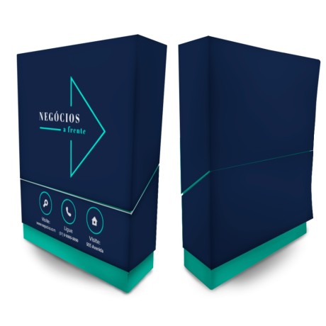 CAIXAS E EMBALAGENS CAIXAS PERSONALIZADAS CAIXA DE BLOCO DE ANOTAÇÃO SUPREMO 255G Colorido frente - 100 un.