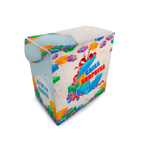 CAIXAS E EMBALAGENS CAIXAS PERSONALIZADAS CAIXA PARA ETIQUETA RECICLATO 250G SEM VERNIZ Colorido frente - 250 un.