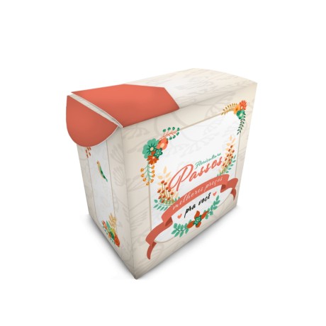 CAIXAS E EMBALAGENS CAIXAS PERSONALIZADAS CAIXA PARA ETIQUETA SUPREMO 255G VERNIZ UV TOTAL FRENTE Colorido frente - 25 un.