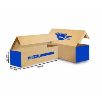 CAIXAS E EMBALAGENS CAIXAS PERSONALIZADAS CAIXAS PARA CARTÃO PAPELÃO ONDULADO 340G PERSONALIZADA PARA 1000 CARTÕES Preto e branco frente - 1000 un.