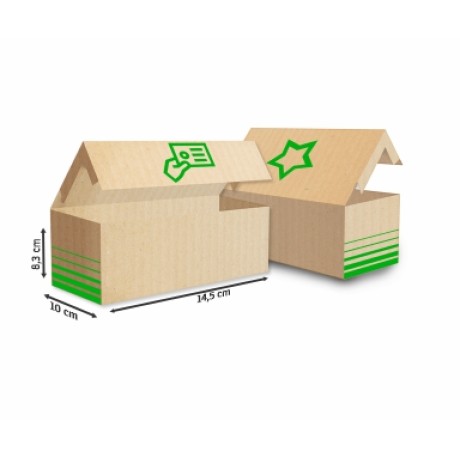 CAIXAS E EMBALAGENS CAIXAS PERSONALIZADAS CAIXAS PARA CARTÃO PAPELÃO ONDULADO 340G PERSONALIZADA PARA 250 CARTÕES Preto e branco frente - 50 un.