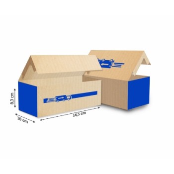 CAIXAS E EMBALAGENS CAIXAS PERSONALIZADAS CAIXAS PARA CARTÃO PAPELÃO ONDULADO 340G PERSONALIZADA PARA 250 CARTÕES Preto e branco frente - 250 un.