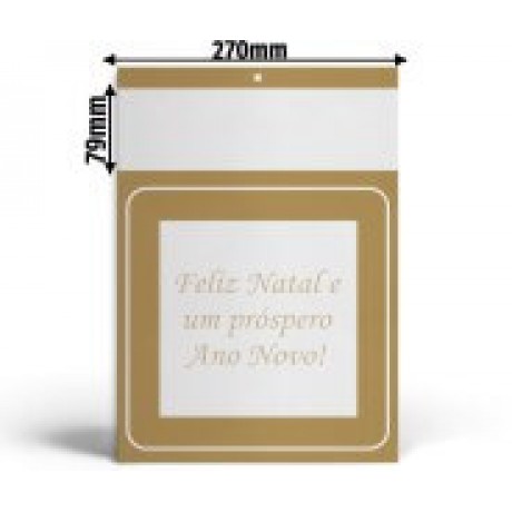 CALENDÁRIOS E FOLHINHAS 2024 BASE PADRÃO COMERCIAL DUPLEX 250G COMERCIAL OURO Preto e branco frente - 100 un.