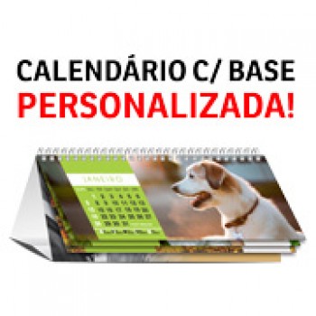 CALENDÁRIOS E FOLHINHAS 2023 CALENDÁRIO DE MESA WIRE O COM 12 PÁG E BASE PERSONALIZADA COUCHÊ 275G Colorido frente e verso - 96 un.