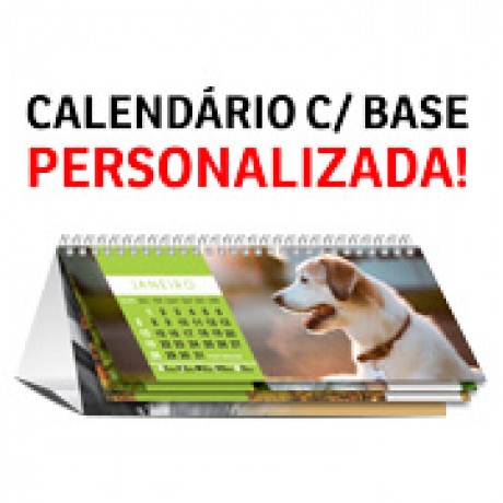 CALENDÁRIOS E FOLHINHAS 2023 CALENDÁRIO DE MESA WIRE O COM 12 PÁG E BASE PERSONALIZADA COUCHÊ 275G Colorido frente e verso - 96 un.