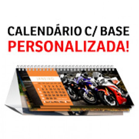 CALENDÁRIOS E FOLHINHAS 2023 CALENDÁRIO DE MESA WIRE O COM 12 PÁG E BASE PERSONALIZADA COUCHÊ 275G Colorido frente e verso - 48 un.