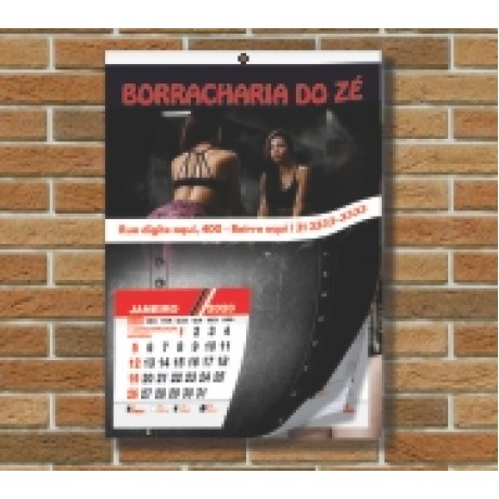 CALENDÁRIOS E FOLHINHAS 2023 CALENDÁRIO DE PAREDE SIMPLES COM FURO CENTRAL 12 PÁGINAS Colorido frente - 50 un.