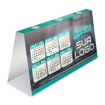 CALENDÁRIOS E FOLHINHAS 2023 CALENDÁRIO DE MESA PORTA CANETAS HORIZONTAL SUPREMO 250G SEM VERNIZ