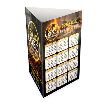 CALENDÁRIOS E FOLHINHAS 2023 CALENDÁRIO DE MESA PORTA CANETAS VERTICAL SUPREMO 250G SEM VERNIZ