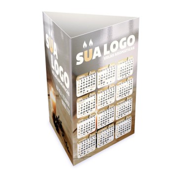 CALENDÁRIOS E FOLHINHAS 2023 CALENDÁRIO DE MESA PORTA CANETAS VERTICAL SUPREMO 250G SEM VERNIZ