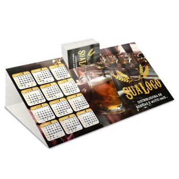 CALENDÁRIOS E FOLHINHAS 2023 CALENDÁRIO DE MESA PORTA CARTÕES SIMPLES SUPREMO 250G SEM VERNIZ