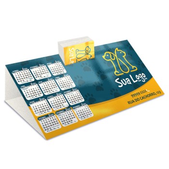 CALENDÁRIOS E FOLHINHAS 2023 CALENDÁRIO DE MESA PORTA CARTÕES SIMPLES SUPREMO 250G SEM VERNIZ