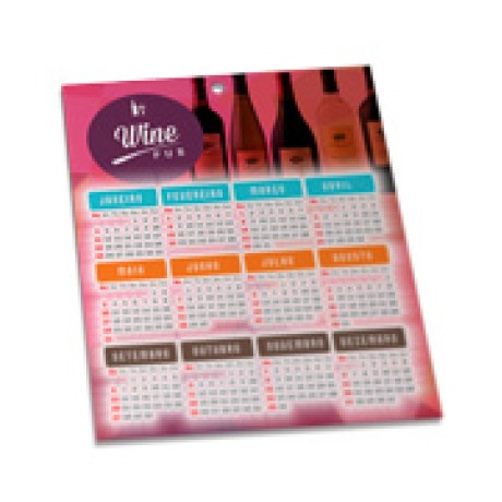 CALENDÁRIOS E FOLHINHAS 2023 FOLHINHA DE PAREDE COUCHÊ 300G VERNIZ UV TOTAL FRENTE 196X270MM
