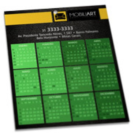 CALENDÁRIOS E FOLHINHAS 2023 FOLHINHA DE PAREDE COUCHÊ 300G VERNIZ UV TOTAL FRENTE 270X343MM