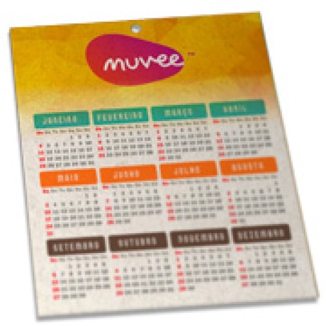 CALENDÁRIOS E FOLHINHAS 2023 FOLHINHA DE PAREDE RECICLATO 250G SEM VERNIZ 270X343MM