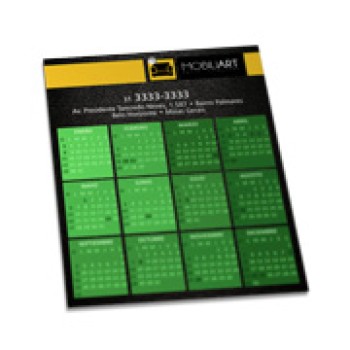 CALENDÁRIOS E FOLHINHAS 2023 FOLHINHA DE PAREDE SUPREMO 250G VERNIZ TOTAL FRENTE 196X270MM