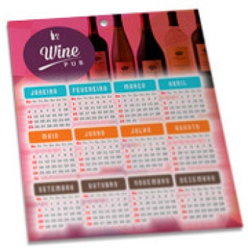 CALENDÁRIOS E FOLHINHAS 2023 FOLHINHA DE PAREDE SUPREMO 250G VERNIZ TOTAL FRENTE 270X343MM