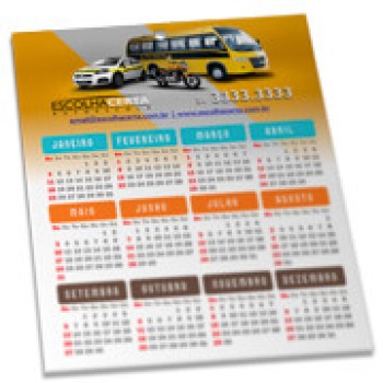 CALENDÁRIOS E FOLHINHAS 2023 FOLHINHA DE PAREDE SUPREMO 250G VERNIZ TOTAL FRENTE 270X343MM