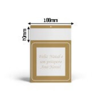 CALENDÁRIOS E FOLHINHAS 2024 BASE PADRÃO MINI COMERCIAL DUPLEX 250G MINI COMERCIAL OURO Preto e branco frente - 100 un.