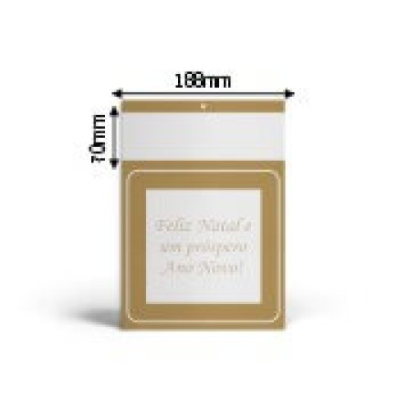 CALENDÁRIOS E FOLHINHAS 2024 BASE PADRÃO MINI COMERCIAL DUPLEX 250G MINI COMERCIAL OURO Preto e branco frente - 100 un.