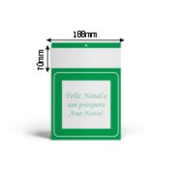 CALENDÁRIOS E FOLHINHAS 2024 BASE PADRÃO MINI COMERCIAL DUPLEX 250G MINI COMERCIAL VERDE Preto e branco frente - 100 un.