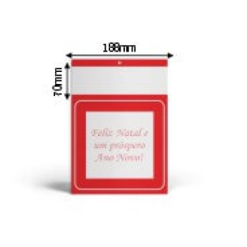 CALENDÁRIOS E FOLHINHAS 2024 BASE PADRÃO MINI COMERCIAL DUPLEX 250G MINI COMERCIAL VERMELHO Preto e branco frente - 100 un.