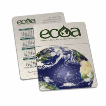 CALENDÁRIOS E FOLHINHAS 2024 CALENDÁRIO DE BOLSO RECICLATO 250G SEM VERNIZ Colorido frente e verso - 105 un.