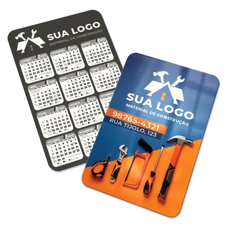 CALENDÁRIOS E FOLHINHAS 2024 CALENDÁRIO DE BOLSO SUPREMO SEM VERNIZ Colorido frente e preto e branco verso - 42 un.
