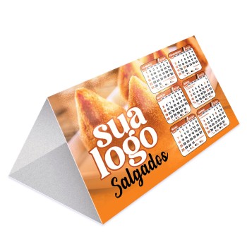 CALENDÁRIOS E FOLHINHAS 2024 CALENDÁRIO DE MESA BÁSICO SUPREMO 250G SEM VERNIZ Colorido frente - 100 un.
