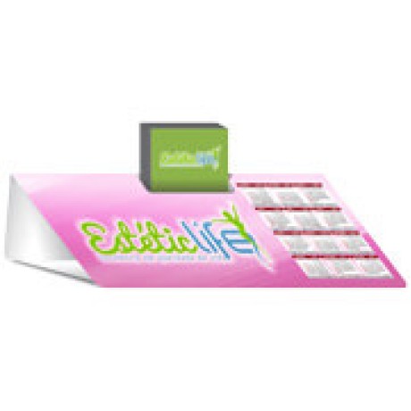 CALENDÁRIOS E FOLHINHAS 2024 CALENDÁRIO DE MESA PORTA CARTÕES SIMPLES COUCHÊ 300G SEM VERNIZ Colorido frente - 250 un.