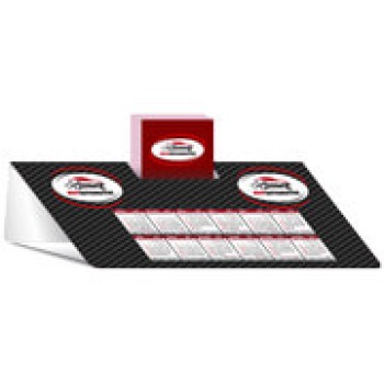 CALENDÁRIOS E FOLHINHAS 2024 CALENDÁRIO DE MESA PORTA CARTÕES SIMPLES COUCHÊ 300G SEM VERNIZ Colorido frente - 25 un.