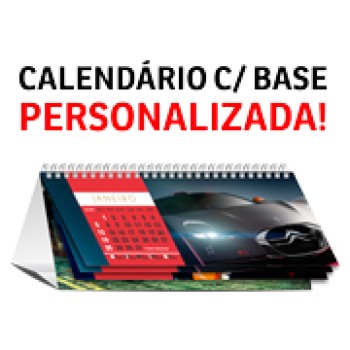 CALENDÁRIOS E FOLHINHAS 2024 CALENDÁRIO DE MESA WIRE O COM 12 PÁG E BASE PERSONALIZADA SEM VERNIZ BASE E PÁGINAS RECICLATO 250G Colorido frente e verso - 24 un.