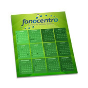 CALENDÁRIOS E FOLHINHAS 2024 FOLHINHA DE PAREDE COUCHÊ 300G SEM VERNIZ 196X270MM Colorido frente - 50 un.