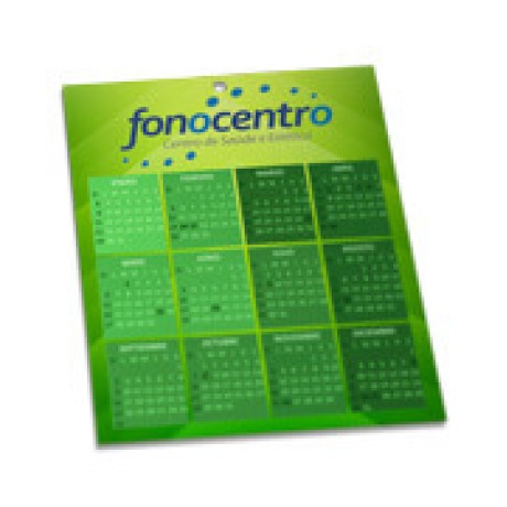 CALENDÁRIOS E FOLHINHAS 2024 FOLHINHA DE PAREDE COUCHÊ 300G SEM VERNIZ 196X270MM Colorido frente - 50 un.