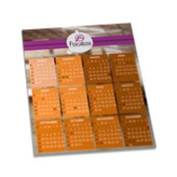 CALENDÁRIOS E FOLHINHAS 2024 FOLHINHA DE PAREDE COUCHÊ 300G SEM VERNIZ 196X270MM Colorido frente - 250 un.