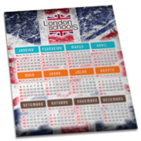 CALENDÁRIOS E FOLHINHAS 2024 FOLHINHA DE PAREDE COUCHÊ 300G SEM VERNIZ 270X343MM Colorido frente - 50 un.