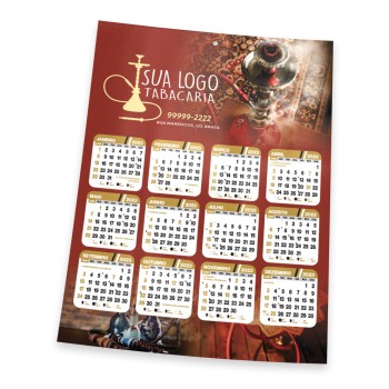 CALENDÁRIOS E FOLHINHAS 2024 FOLHINHA DE PAREDE SUPREMO 305G VERNIZ TOTAL FRENTE 196X270MM Colorido frente - 3000 un.
