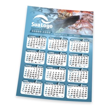 CALENDÁRIOS E FOLHINHAS 2024 FOLHINHA DE PAREDE SUPREMO 305G VERNIZ TOTAL FRENTE 196X270MM Colorido frente - 5000 un.