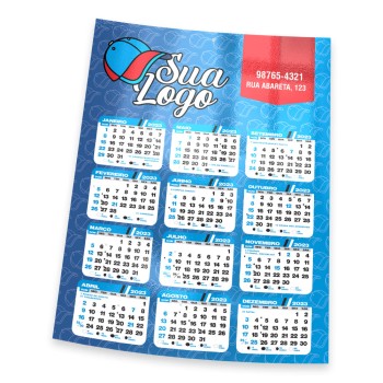 CALENDÁRIOS E FOLHINHAS 2024 FOLHINHA DE PAREDE SUPREMO 305G VERNIZ TOTAL FRENTE 270X343MM Colorido frente - 5000 un.